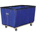 Global Industrial Vinyl Basket Bulk Truck, 8 Bushel, Blue 241982BL